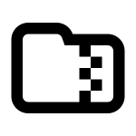 Folder Zip SVG Icon